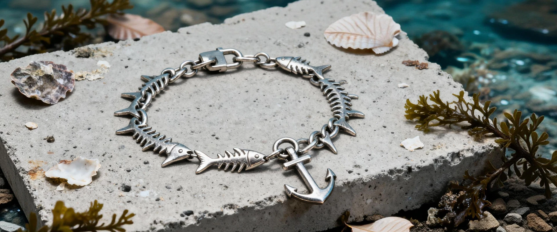 Large snake bones bracelet